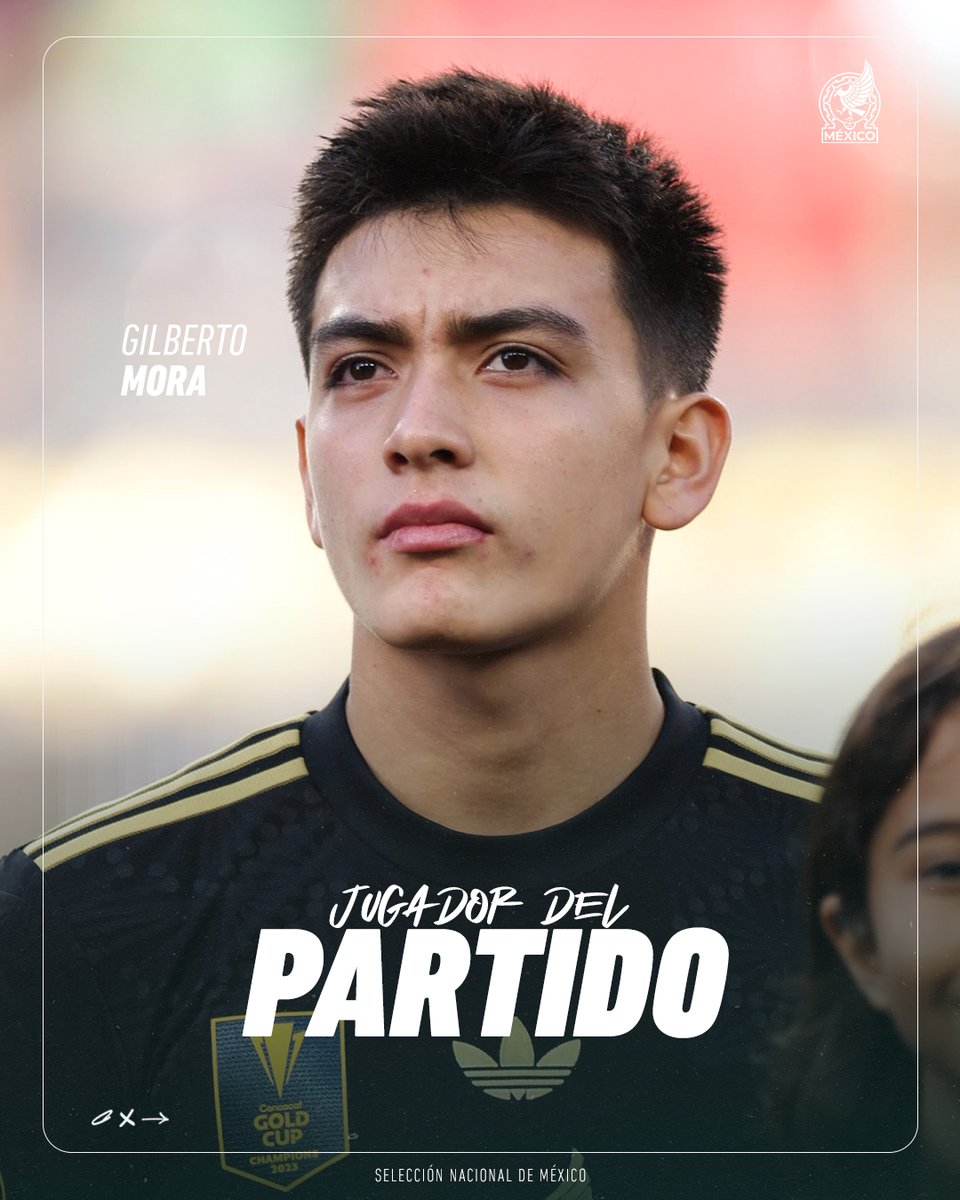 miseleccionmx's tweet image. Se llama Gil Mora, algunos le dicen Morita, pero ustedes pueden llamarlo hoy #JugadorDelPartido de la Semifinal de Copa Oro ante Honduras. 😮‍💨

#PorMéxicoTodo 🇲🇽
