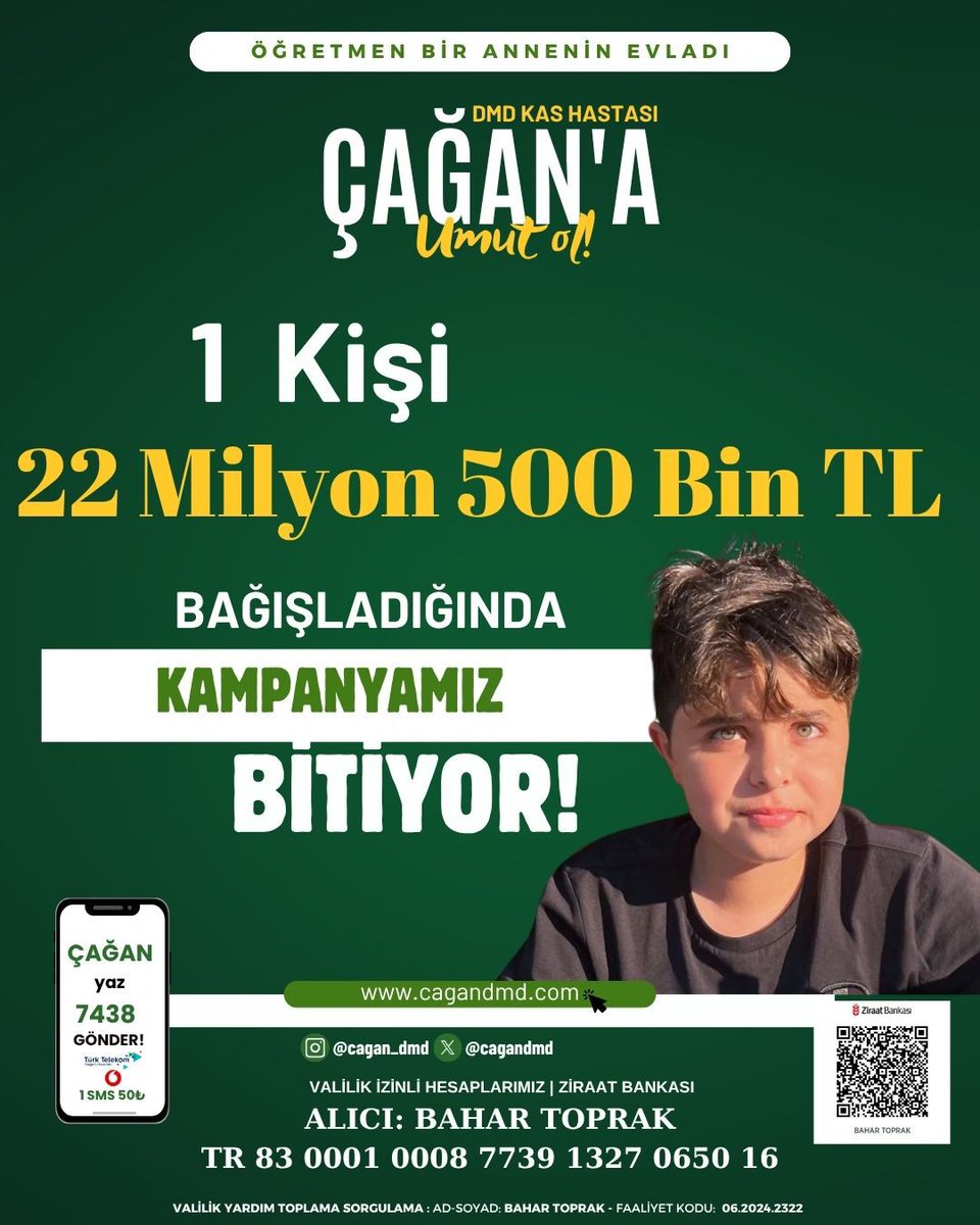 Melek ÖZTÜRK (@meleksancar09) on Twitter photo Günaydın canlar! ☀️
Bugün günlerden Perşembe,
İyilik yapmak için harika bir gün! 🌱
Çağan’a dokunacak sihirli ellere ihtiyacımız var…
Belki bir RT, belki minicik bir destek,
Ama inanın, onun için bir ömür kadar kıymetli! 🧡
#ÇağanaNefesOl
#BirlikteBaşarırız
<a href="/ahmet_mergen/">Ahmet Mergen</a> Günaydın canlar! ☀️
Bugün günlerden Perşembe,
İyilik yapmak için harika bir gün! 🌱
Çağan’a dokunacak sihirli ellere ihtiyacımız var…
Belki bir RT, belki minicik bir destek,
Ama inanın, onun için bir ömür kadar kıymetli! 🧡
#ÇağanaNefesOl
#BirlikteBaşarırız
<a href="/ahmet_mergen/">Ahmet Mergen</a>