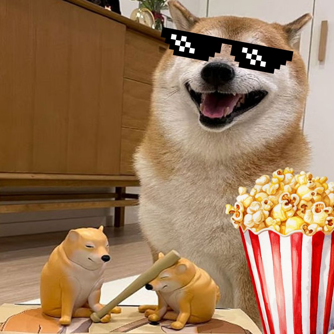 this is me, as elon and donald fight again

$DIG that, popcorn!