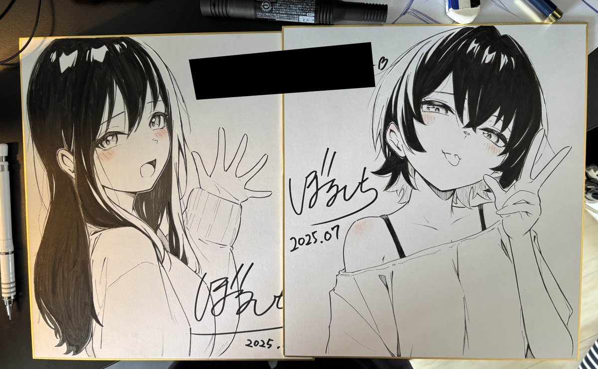 3日かけて色紙の描き方のお勉強してきた 