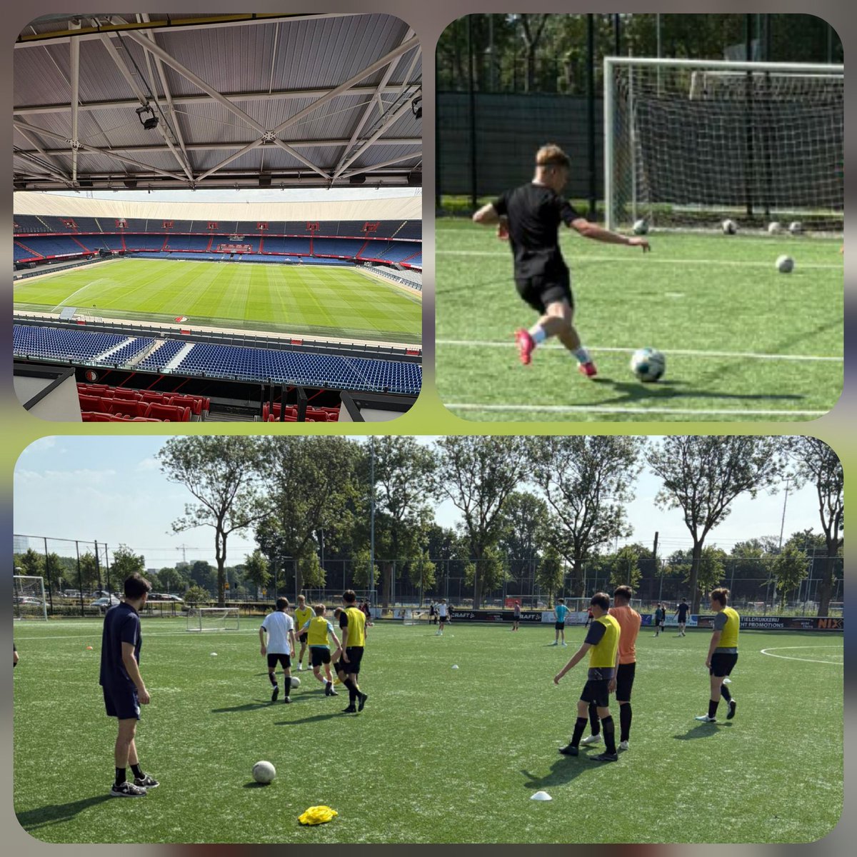 Day 2 of the Holland Football tour done! 💪 Training camp at FC Utrecht then onto a tour of De Kuip, home of Feyenoord and finishing the day in the city Rotterdam.⚽️🥅