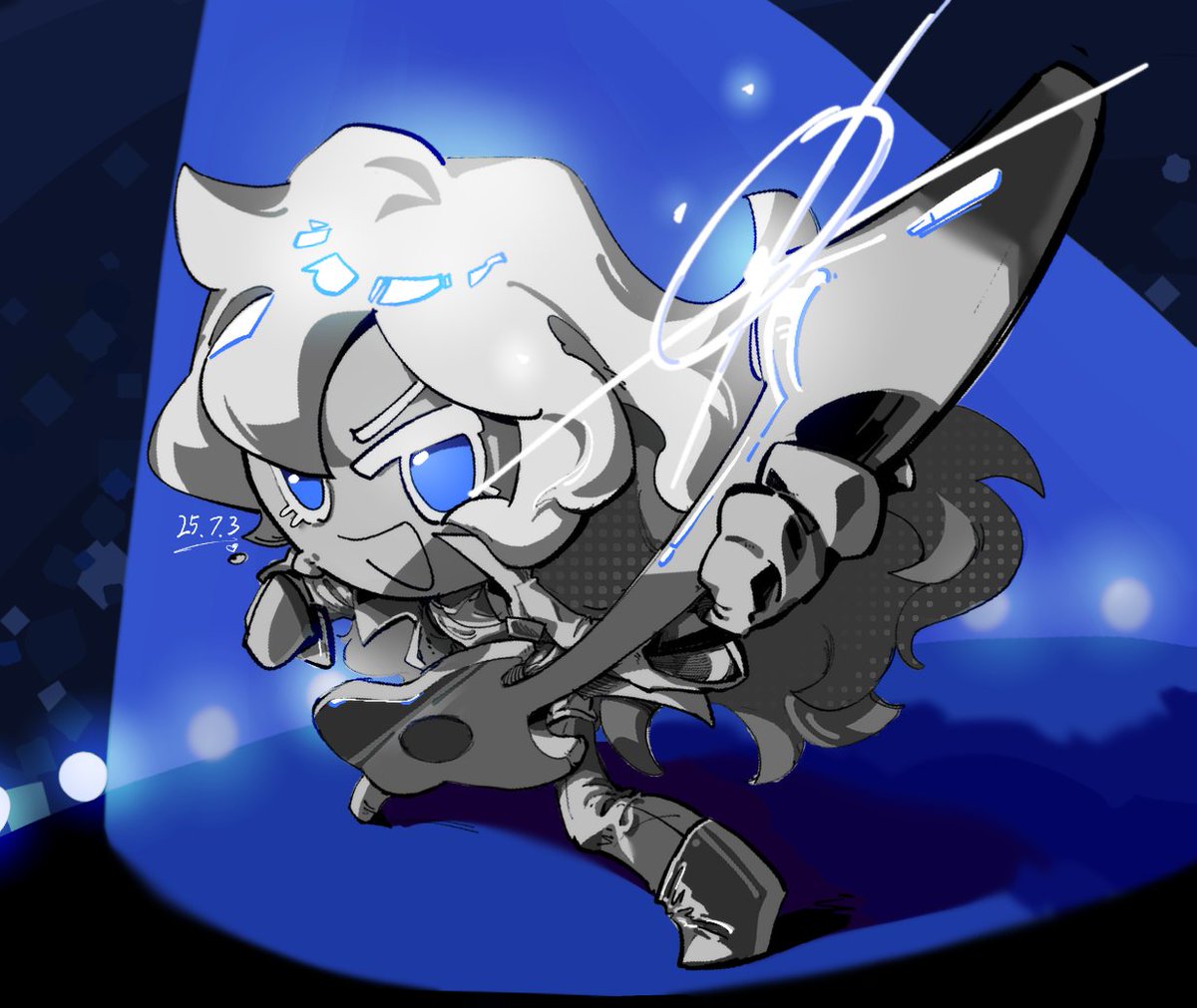 miuke9336's tweet image. 点图
我不会画电吉他（绝望