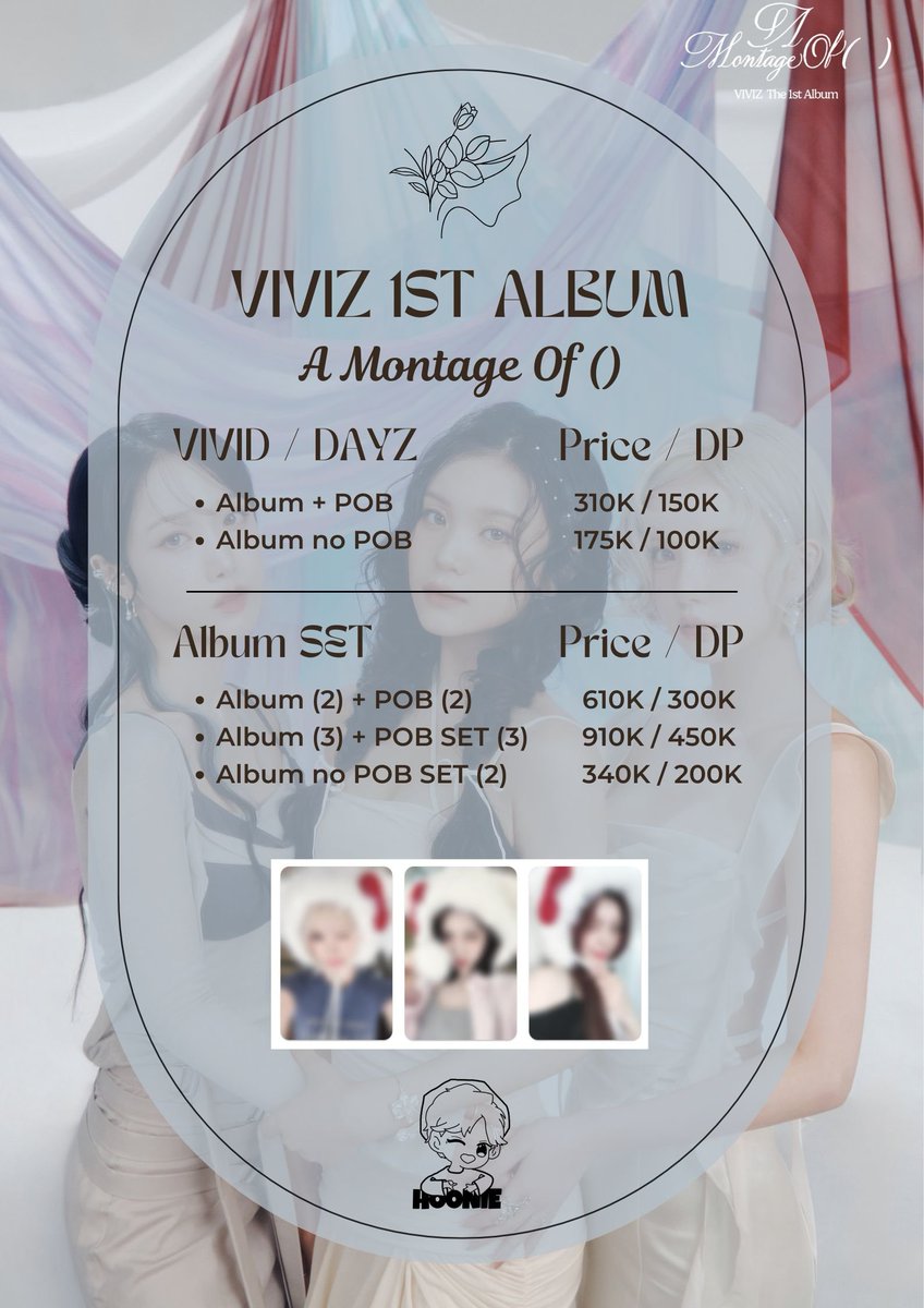 (PO Non Profit &amp; Fix Price)
VIVIZ 1st Full Album - A Montage of ()
VIVID / DAYZ / LOVE / QR ver

💿 Ktown &amp; Mubeat
🗓 1 ~ 5 Juli 2025
🏠 Jawa Timur

Pilih Versi &amp; Prio POB ✅
Grup Order di WA &amp; Line ✅
Cicilam 3 bulan tanpa min nominal ✅

*wts wtb 비비지 은하 신비 엄지 앨범 포카