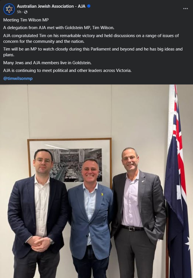 Alternate Media Watchers (@altmediawatch) on Twitter photo Why are MP's <a href="/SouthwickMP/">David Southwick MP</a> and <a href="/TimWilsonMP/">Tim Wilson</a> meeting with a hate group that is directly linked to Israeli extremists and extremist groups on the Australian/UK sanctions list? Why are MP's <a href="/SouthwickMP/">David Southwick MP</a> and <a href="/TimWilsonMP/">Tim Wilson</a> meeting with a hate group that is directly linked to Israeli extremists and extremist groups on the Australian/UK sanctions list?