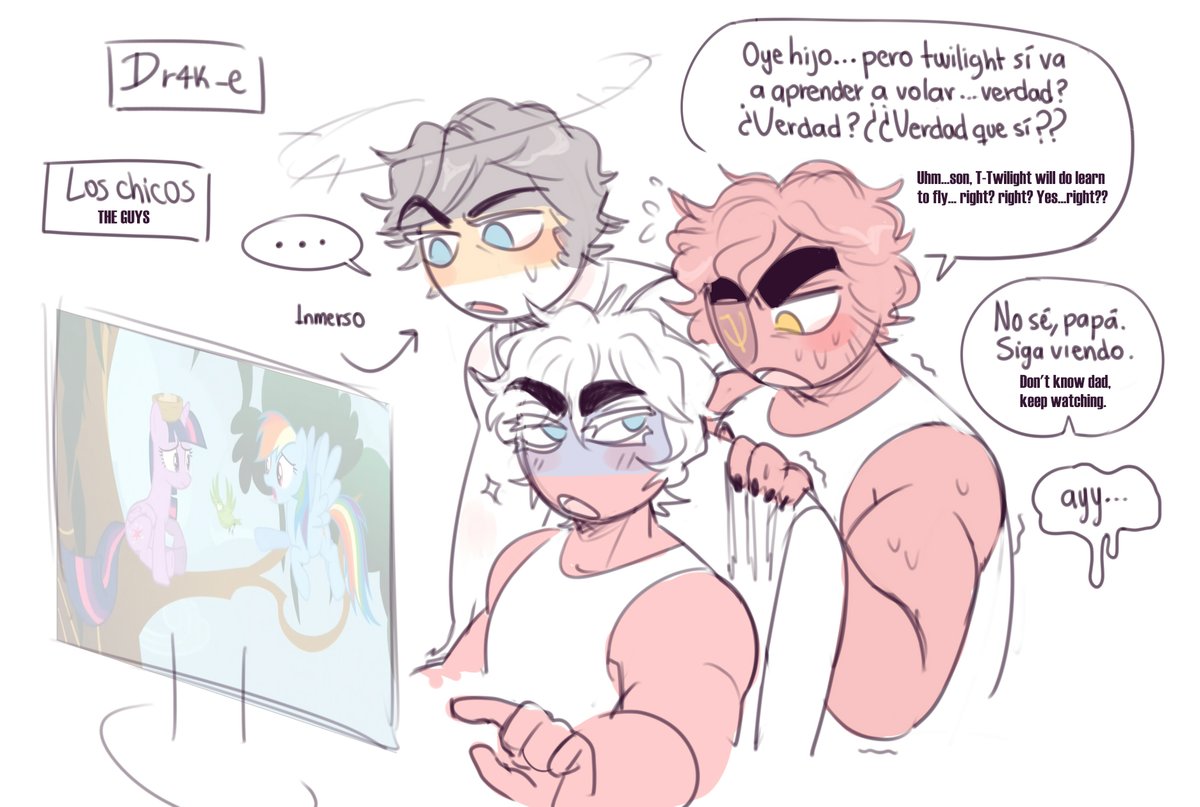 Dr4k_e_bunnie's tweet photo. #Countryhumans Russian timelines crossed!! 🥶 (doodles) https://t.co/roVYKjgJnR