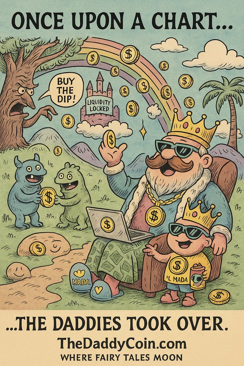 MemeDaddy23's tweet photo. @moonshot 👑 Daddy’s stepping up.

Just grabbed my bag of $MADA — Make America Daddy Again.

What’s MADA Coin? Let’s just say…
👉 Daddy knows where the real gains are.

CA: 6gbWGbb87K3CGSg1JUPjn7oqzFatGD9tHiJDukumoon

🔗 https://t.co/R8XoiO2cCn

#MADA #MADACOIN #MakeAmericaDaddyAgain https://t.co/5OIzkTpGUZ