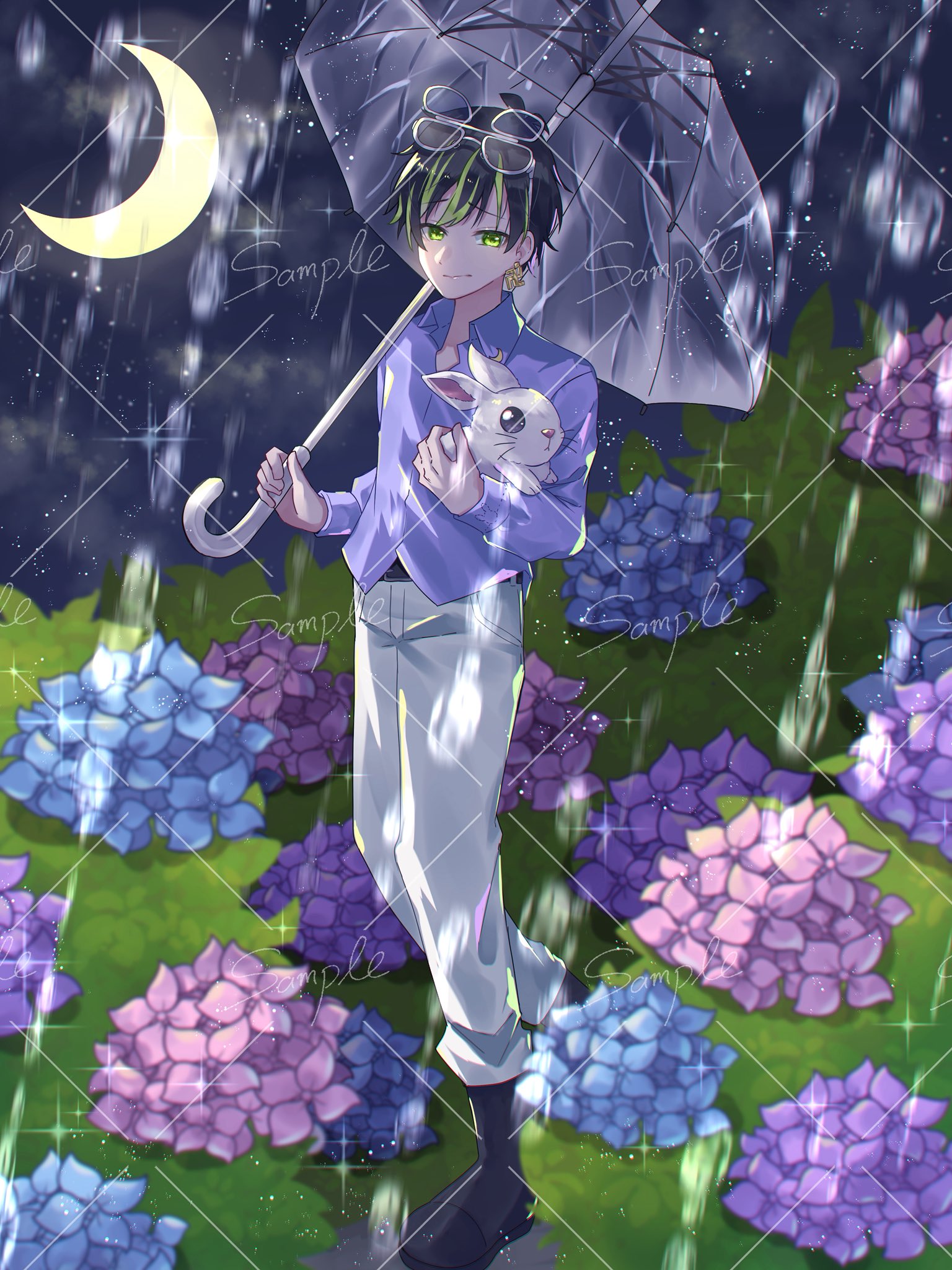 兎月 夜雨 🐇🌙🌃@ち on X: 