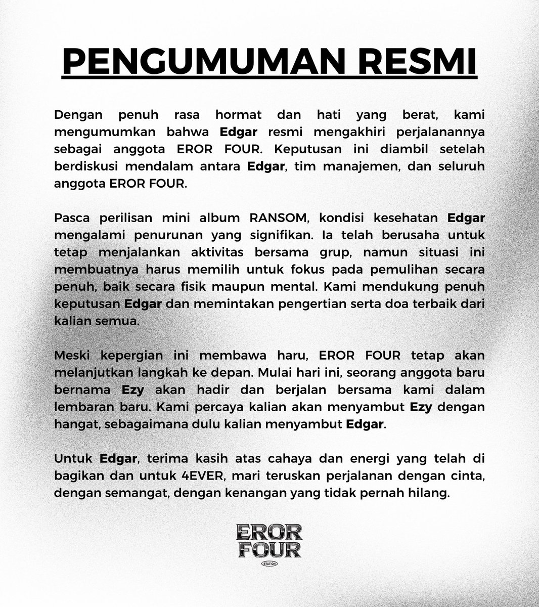 EROR FOUR tweet media