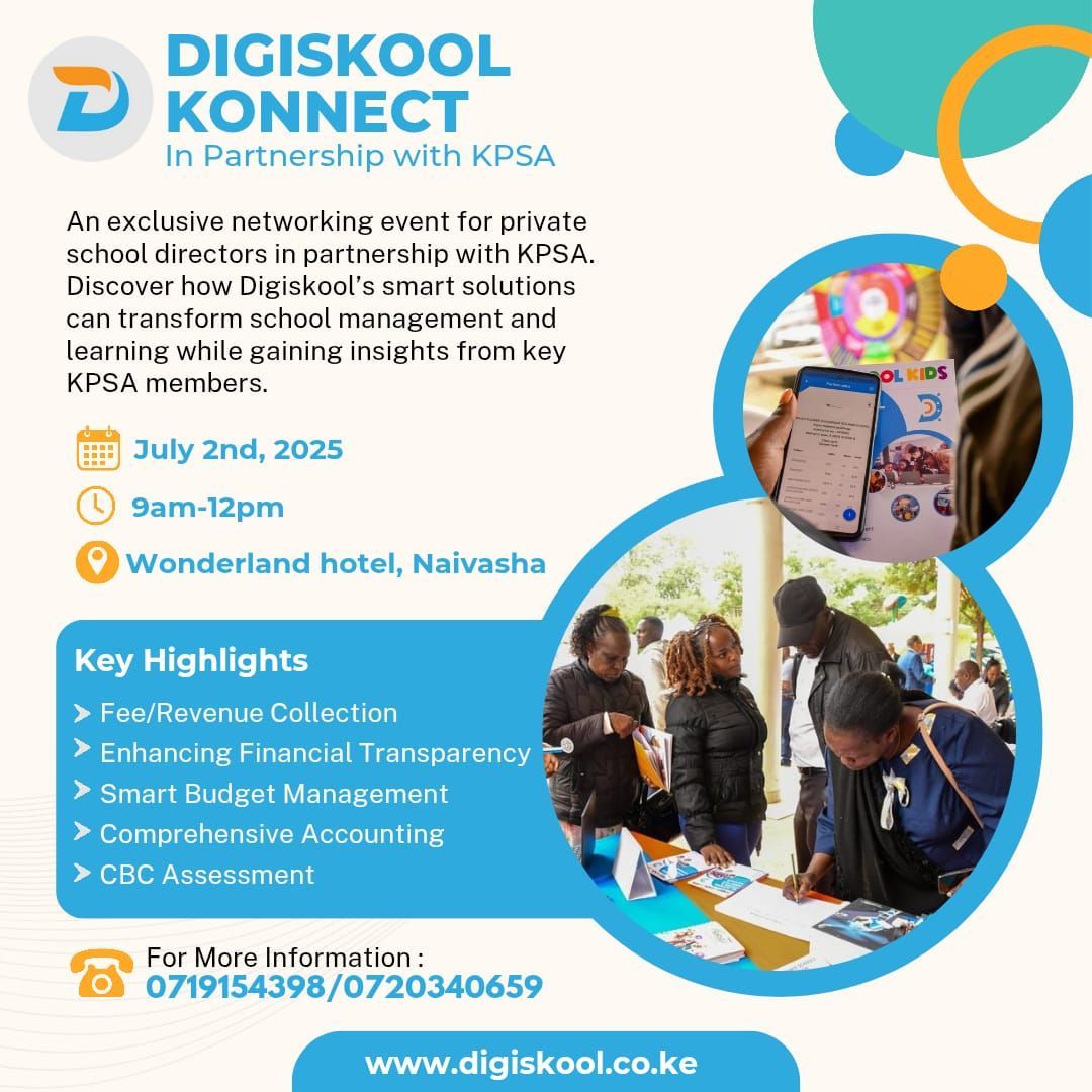 Digiskool1's tweet image. Great day yesterday in naivasha connecting with school directors! Sharing Digiskool&apos;s vision for digital learning &amp;amp; innovation in education. Empowering learners for a tech-driven future! #Digiskool #EdTech