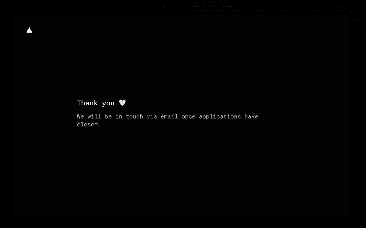 No team. No investors. Just code.

Spectrum UI now does:

→ 10k+ visitors/month

→ 650+ GitHub stars

Just applied to <a href="/vercel/">Vercel</a> OSS.

I’m not building components.

I’m building the future of UI.

Watch this space.