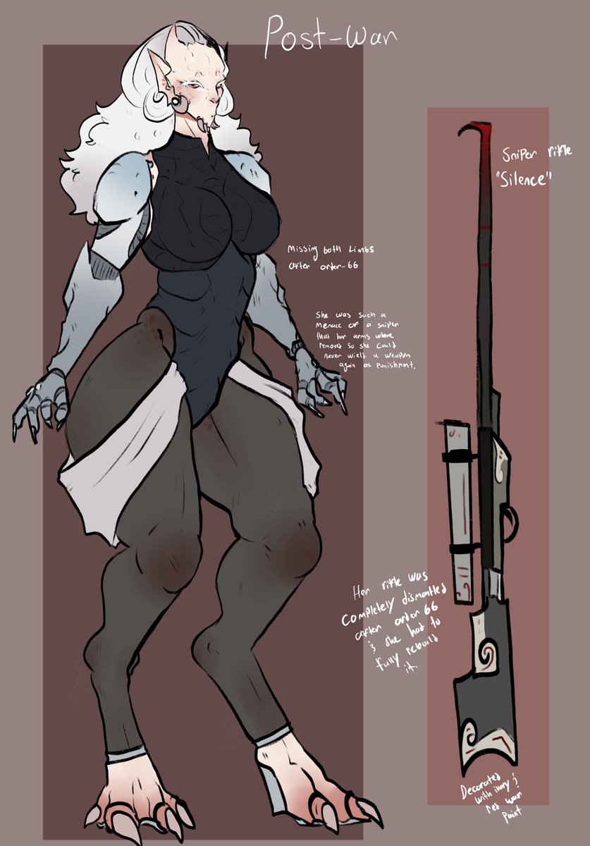 Practicing some more kaleesh stuff :3
I like how I drew her hips in this one 
#kaleesh