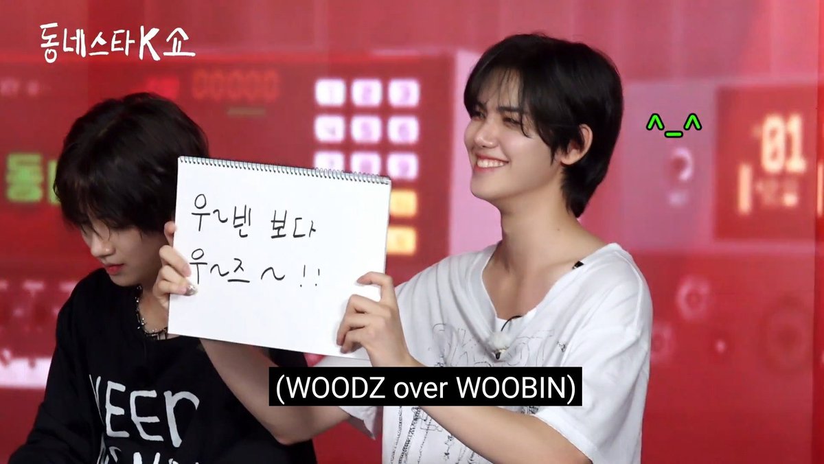 swyhgz's tweet photo. Minhee choosing his seungyoun (woodz) hyung https://t.co/NRHPMD1dOG