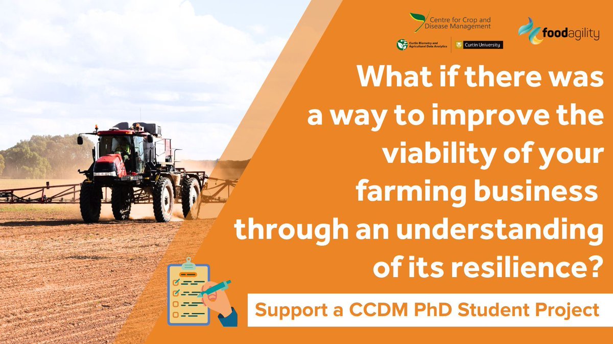 🚜 Calling all WA farmers and allied industry professionals! Help us build a tool to measure farming business resilience! CCDM is developing a model to assess how farms adapt &amp; grow through tough times.
💬 Take a 15-min survey to shape this practical tool: buff.ly/KTkTkKT