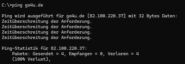 Guten Morgen <a href="/goneo/">goneo</a>. Aktuell kann ich eure Website goneo.de und alle bei euch gehosteten Kundenwebsites aus dem Netz der Telekom weder per DSL noch per Mobilfunk erreichen. Ist eine Störung bekannt? Nichtmal PINGs an 82.100.220.167 und 82.100.220.37 gehen durch...