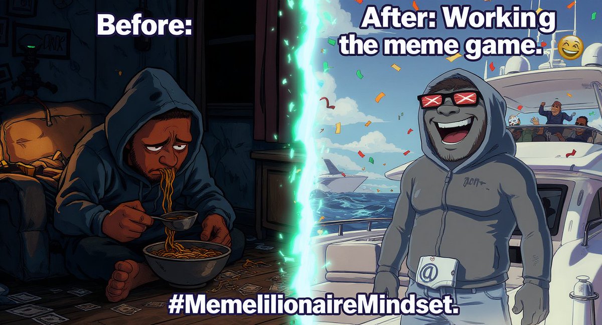 memelliona94's tweet photo. You don't need high MC memecoins. All you need is a "MEMELLIONAIRE" mindset! Study about it then you will know what we're building here! https://t.co/FYayivWExq