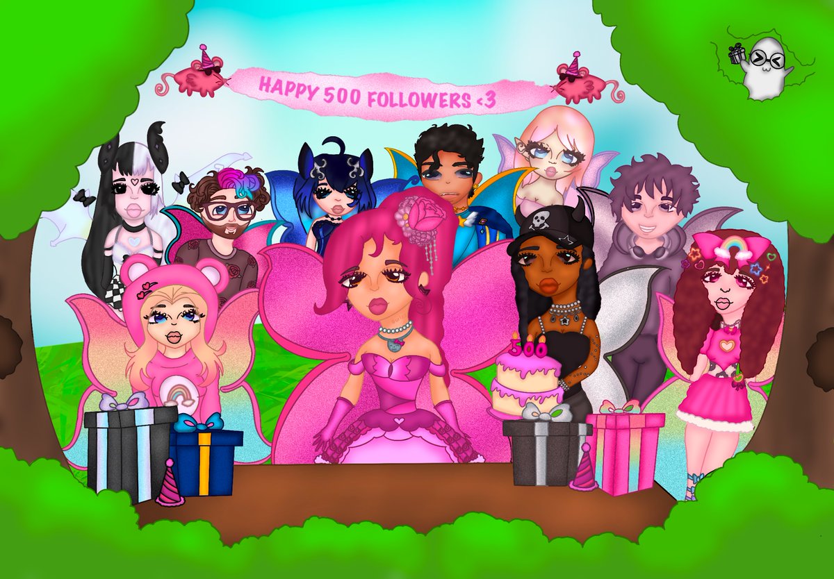 🦋🩷 500 FOLLOWERS ALERT! 🩷🦋
To show my appreciation for you all! I would love to announce this new art piece for the last week I was working on! I know I’m late but I AM SO HAPPY AND WANT TO THANK YOU ALL! 
Btw I think found my art style!💕
🦋🩷 THANK YOU I LUV YOU ALL! 🩷🦋
