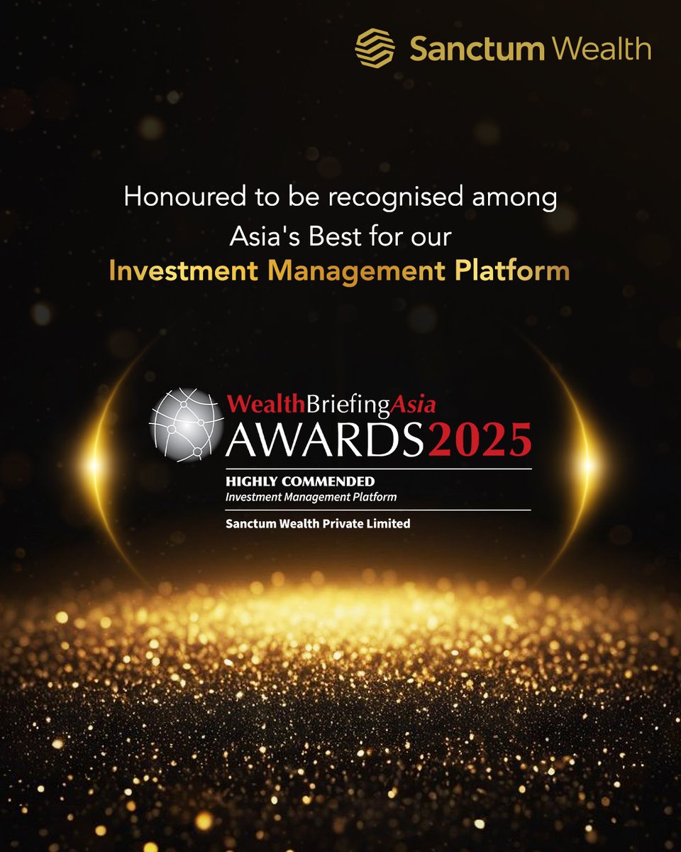 Sanctum Wealth (@sanctum_wealth) on Twitter photo Delighted to be recognized for our ๐๐ง๐ฏ๐๐ฌ๐ญ๐ฆ๐๐ง๐ญ ๐๐๐ง๐๐ ๐๐ฆ๐๐ง๐ญ ๐๐ฅ๐๐ญ๐๐จ๐ซ๐ฆย at the Wealth Briefing Asia Awards 2025.
This recognition reflects our commitment to delivering a differentiated investment experience, grounded in dynamic asset allocation, platform Delighted to be recognized for our ๐๐ง๐ฏ๐๐ฌ๐ญ๐ฆ๐๐ง๐ญ ๐๐๐ง๐๐ ๐๐ฆ๐๐ง๐ญ ๐๐ฅ๐๐ญ๐๐จ๐ซ๐ฆย at the Wealth Briefing Asia Awards 2025.
This recognition reflects our commitment to delivering a differentiated investment experience, grounded in dynamic asset allocation, platform
