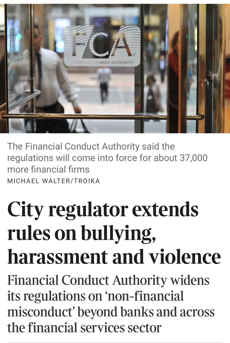 This is grade A mission creep and a perfect example of the unintended consequences of having too many well paid, deeply ‘woke’, public sector regulators making work for themselves.

Harassment, let alone violence, is already covered by the criminal, employment and contract law.