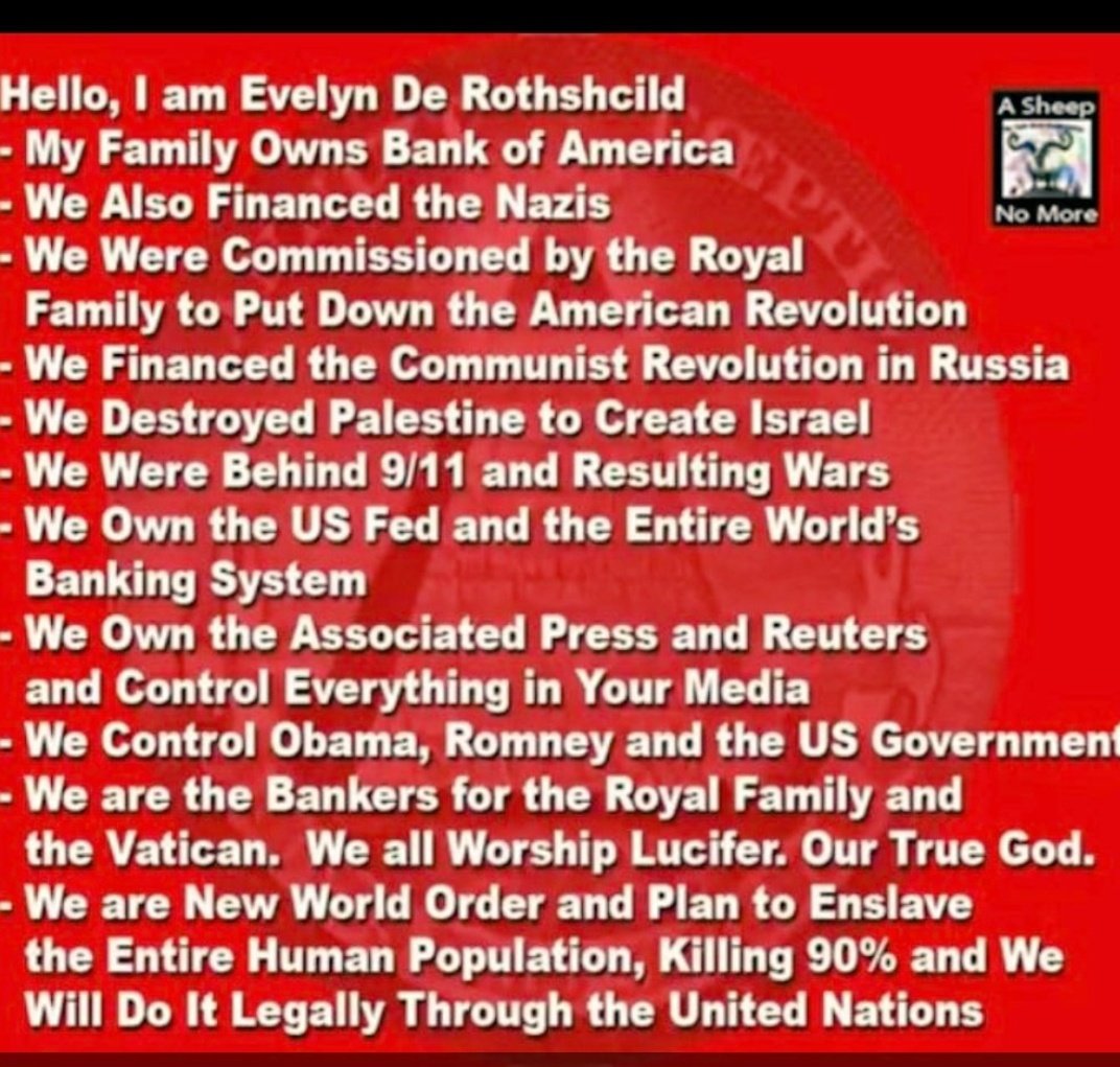peter1036165's tweet image. #2The Rothschilds' legend Fact or wild boasts👇 "l created 'lsrahell..'! ~ ashkeNAZIc jooz +#3👇
