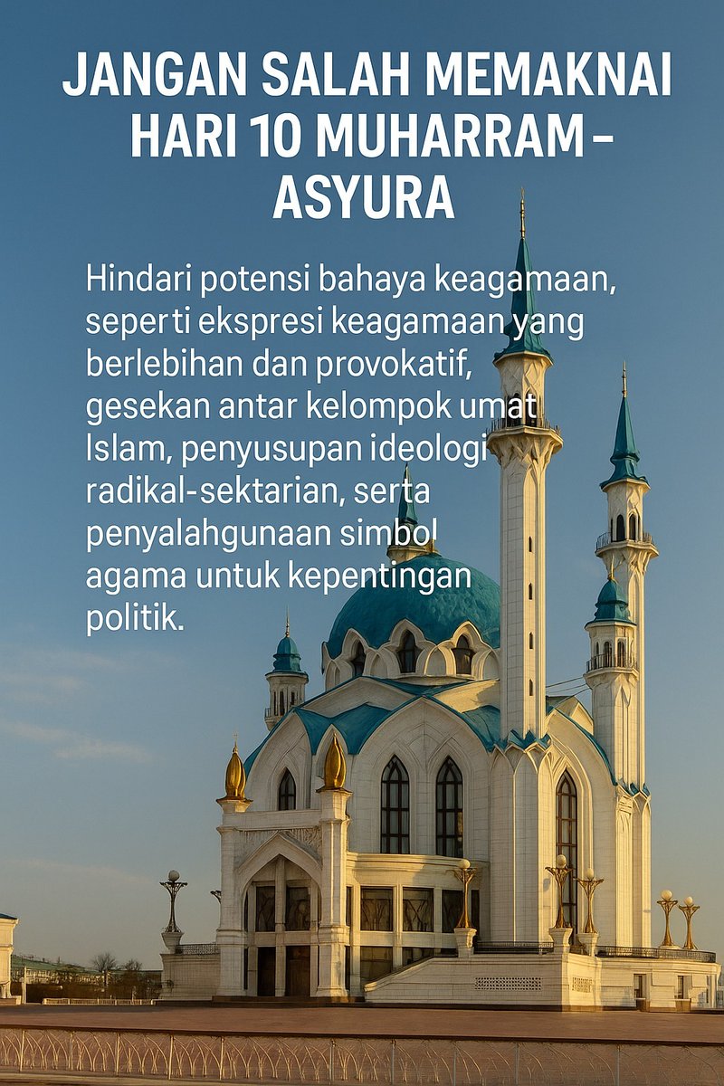 markuizm's tweet photo. Jangan salah memaknai hari 10 Muharram ya teman" https://t.co/rZprrBvVE7