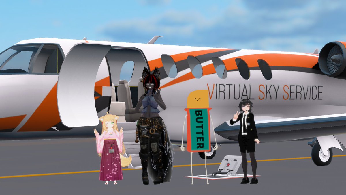 こんにちは！ 
本日はVirtual Sky Serviceの定期イベントです！ 

21:00〜 Group＋インスタンスにJoin！ 
22:30まで受付中！
操縦体験や空港見学ツアーなどをぜひお楽しみください！

グループへの参加は固定ポストをご覧ください

#VirtualSkyService
#VRCVSS
#VRChat