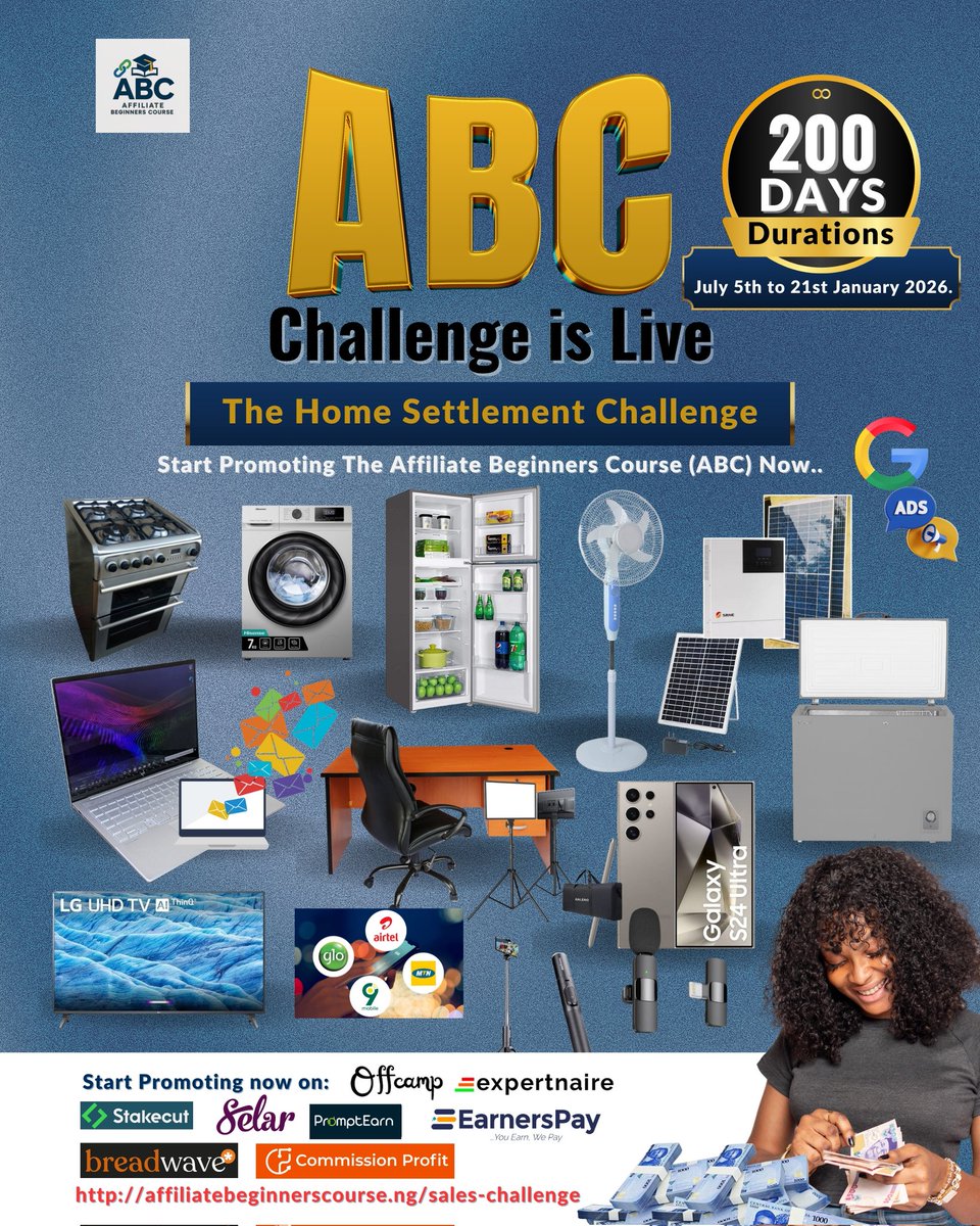 Stanimart Okeke (@stanimart) on Twitter photo <a href="/expertnaire/">Expertnaire</a> Affiliates, the Affiliate Beginners Course (ABC) sales challenge 3.0 is here 🔥
Good luck 😍
RT 🙏 <a href="/expertnaire/">Expertnaire</a> Affiliates, the Affiliate Beginners Course (ABC) sales challenge 3.0 is here 🔥
Good luck 😍
RT 🙏