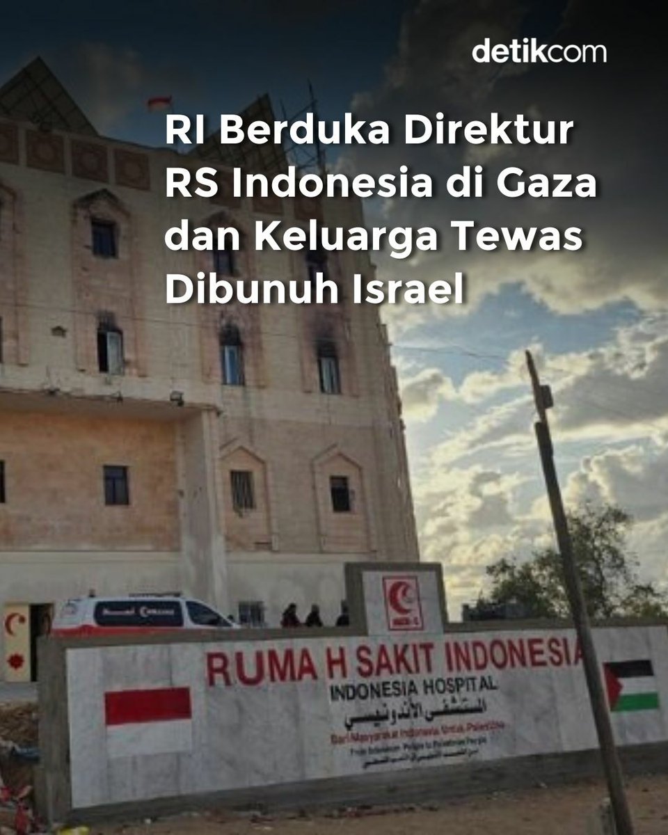 Indonesia berduka 🇮🇩💔 . 

Direktur RS Indonesia di Gaza, dr. Marwan Al-Sultan, meninggal dunia bersama keluarganya akibat serangan Israel pada 2 Juli 2025. Selama ini, beliau dikenal sebagai sosok yang vokal melaporkan kondisi warga dan tim medis di Gaza, serta terus