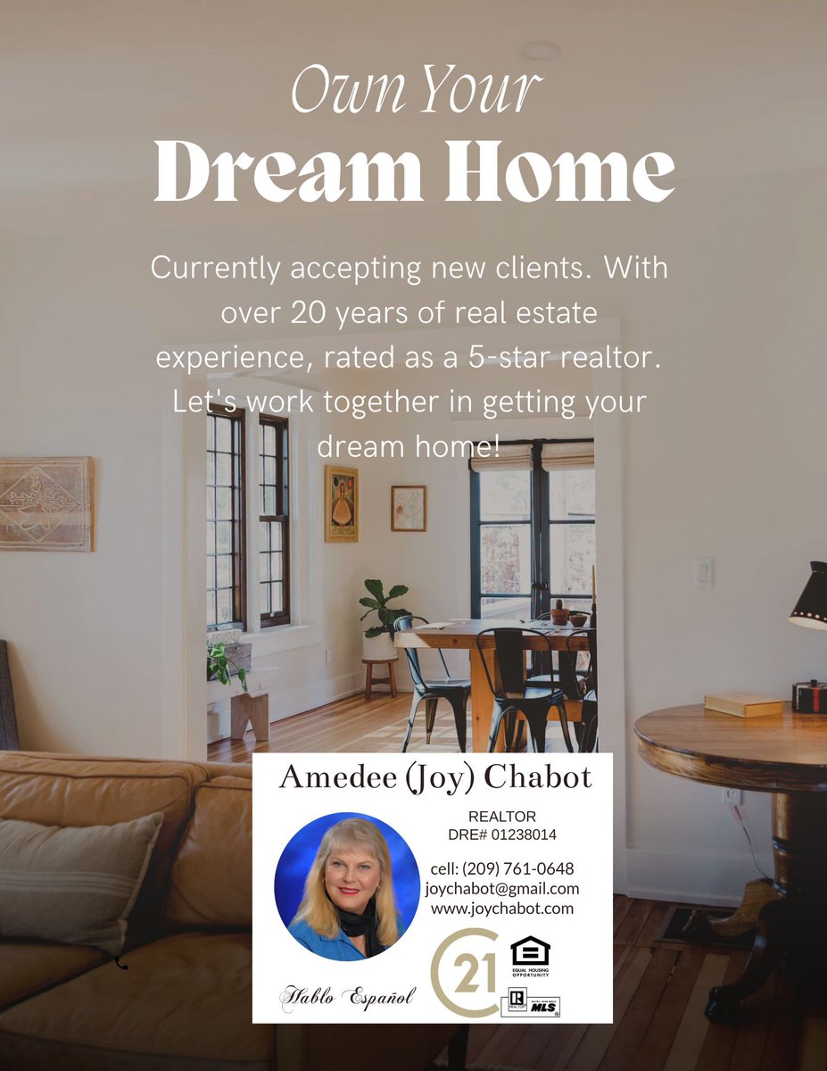 ChabotAmedee's tweet photo. Buying a home can be a daunting task, but let me help you achieve your goals with my over 20 years of experience in the business. Contact me today for a complimentary property analysis. https://t.co/7TjCC5uVK1 #joychabot #joyofrealestate #5starratedagent https://t.co/HvZcEvLQXx