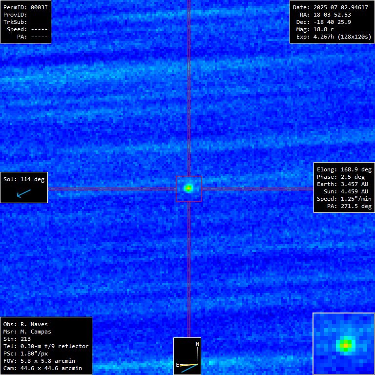 Xavi_Bros's tweet image. The new interestelar object A11pl3Z imaged few hours ago by the @AstroSabadell member Ramon Naves. Astrometry done!
Wonderful‼️