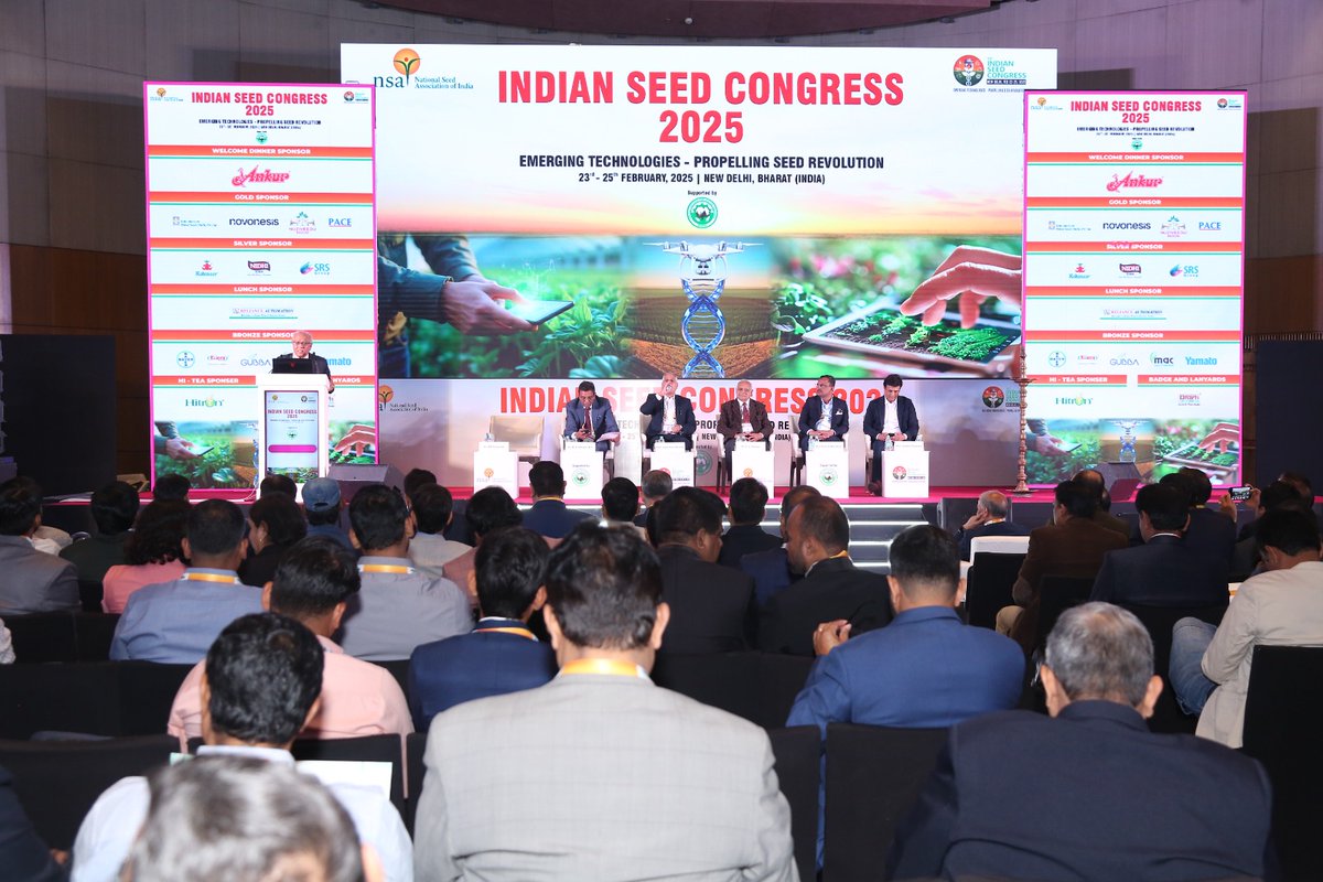🌱Hello Seed Fraternity
 Flashback to February! 
NSAI had successfully hosted the 13th Indian Seed Congress 2025. The event was held in Delhi, India on 24th-25th February 2025 , with the theme “Emerging Technologies - Propelling Seed Revolution”. 

 #ISC2025 #NSAI #SeedInnovation
