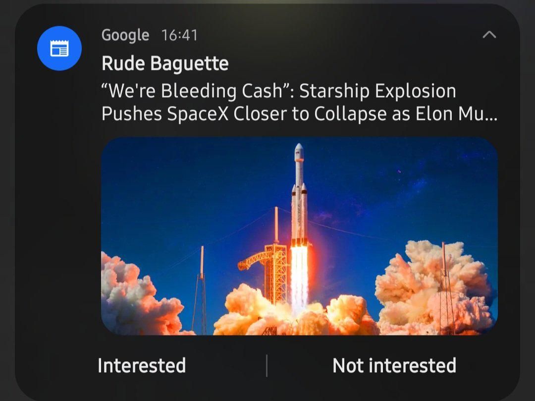 "Pack it up guys, SpaceX is near collapse." by spacerfirstclass via reddit.com/r/SpaceXMaster…