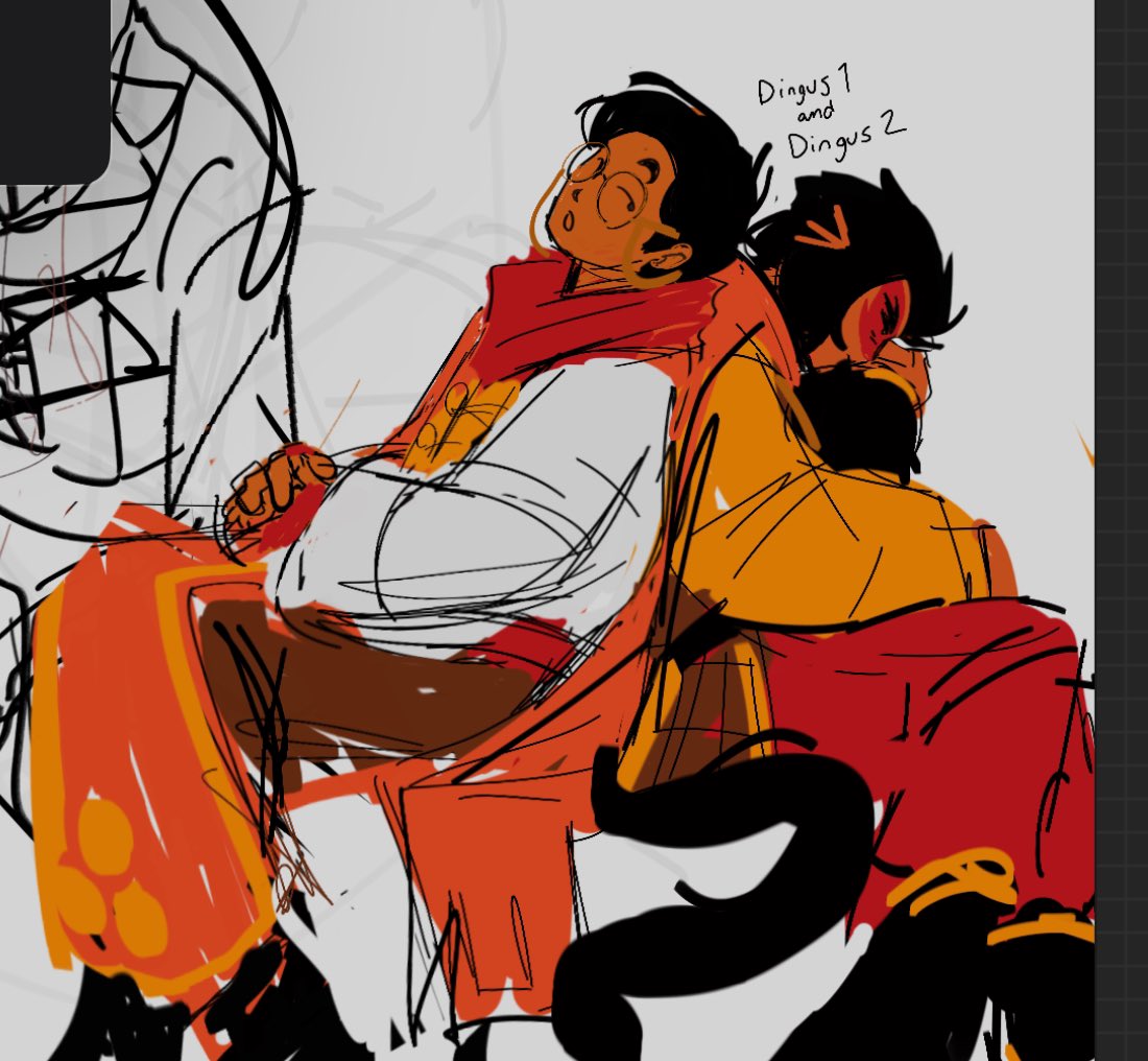 me an the dude i share a color palette with because its funny #inkypages