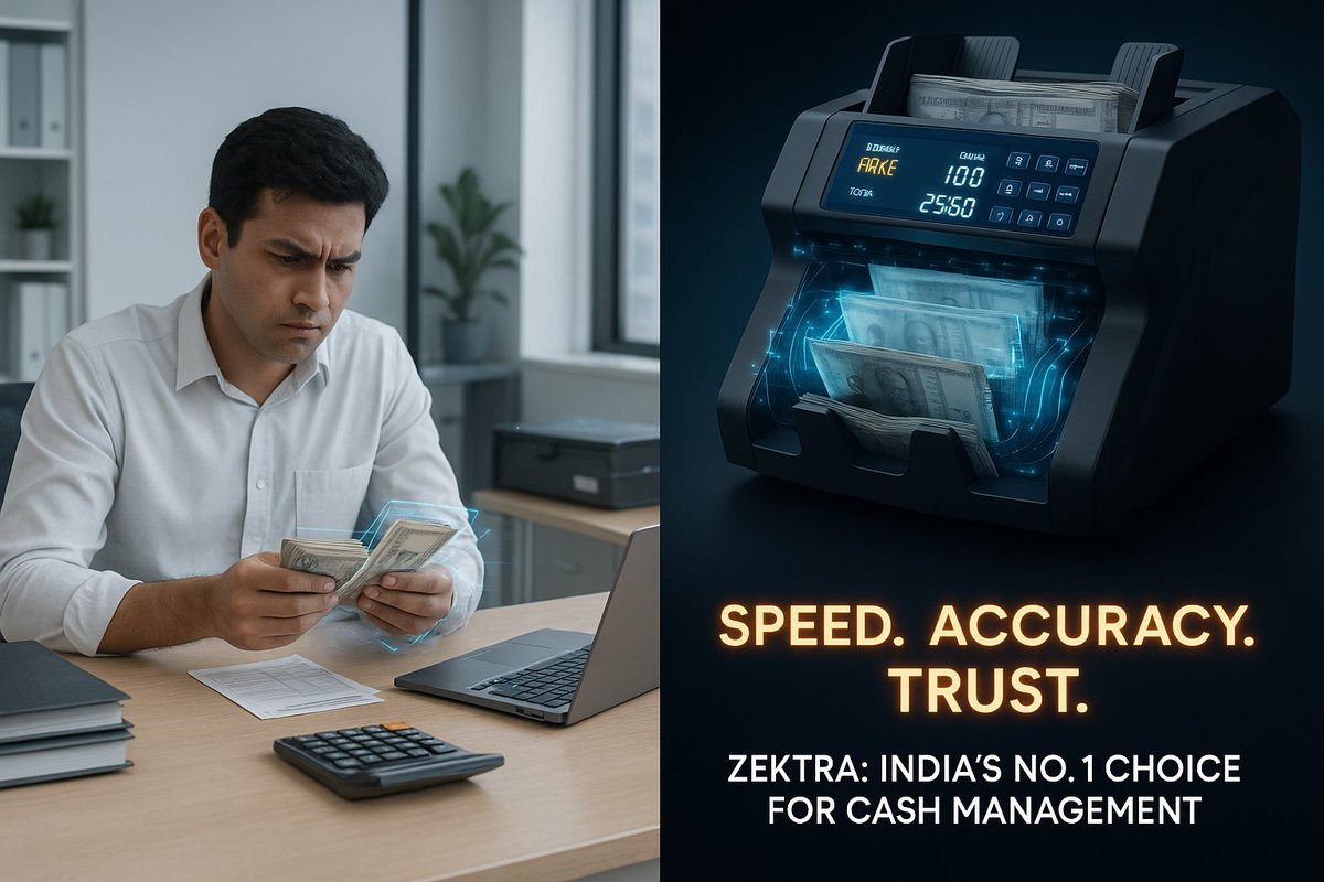 BrandZektra's tweet image. rom manual mess to smart success!📷
📷 Upgrade to Zektra Cash Counting Machines today and experience unmatched accuracy, fake note detection, and batch counting power — all in one. Your business deserves the best."
#Zektra  #SmartBusinessIndia #FakeNoteDetector #KarolBaghDelhi