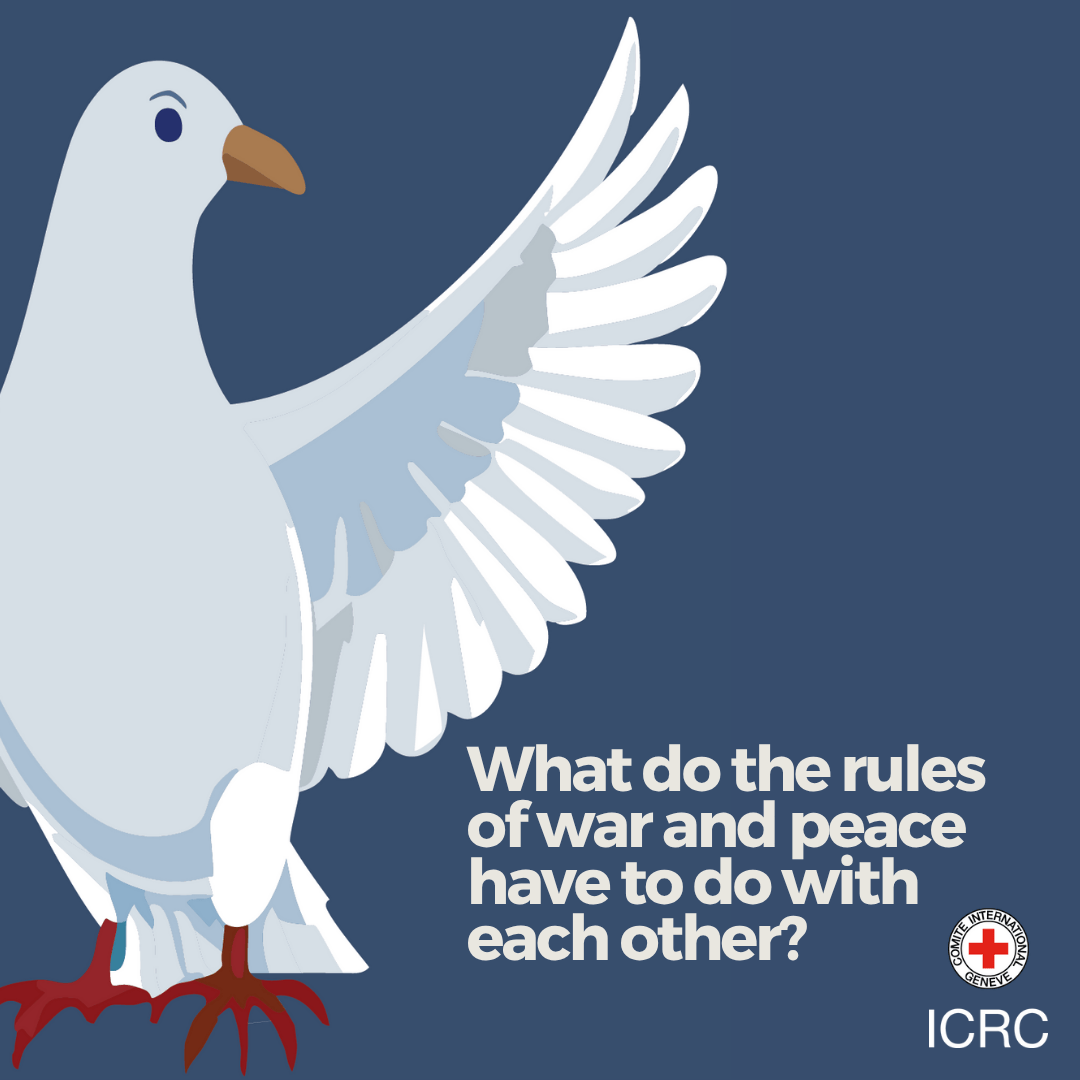 What do the rules of war and peace have to do with each other? More than you think. 

Learn more in this article written by <a href="/CDroegeICRC/">Cordula Droege</a>, our chief legal officer👉🏽 ms.spr.ly/6015S2ctl