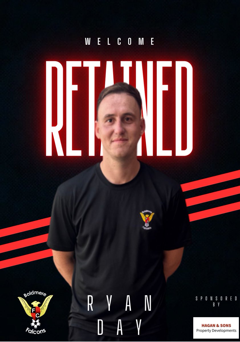 FalconsBoldmere's tweet image. ✍️ | 𝐑𝐞𝐭𝐚𝐢𝐧𝐞𝐝 𝐒𝐢𝐠𝐧𝐢𝐧𝐠..

Ryan Day commits for the 2025/26 season

An unsung hero last season putting in some incredible performances in huge games. It’ll be massive to have him fit for the season. 

Ryan is sponsored by Hagan &amp;amp; Sons Property Development 

#UTB ❤️🖤