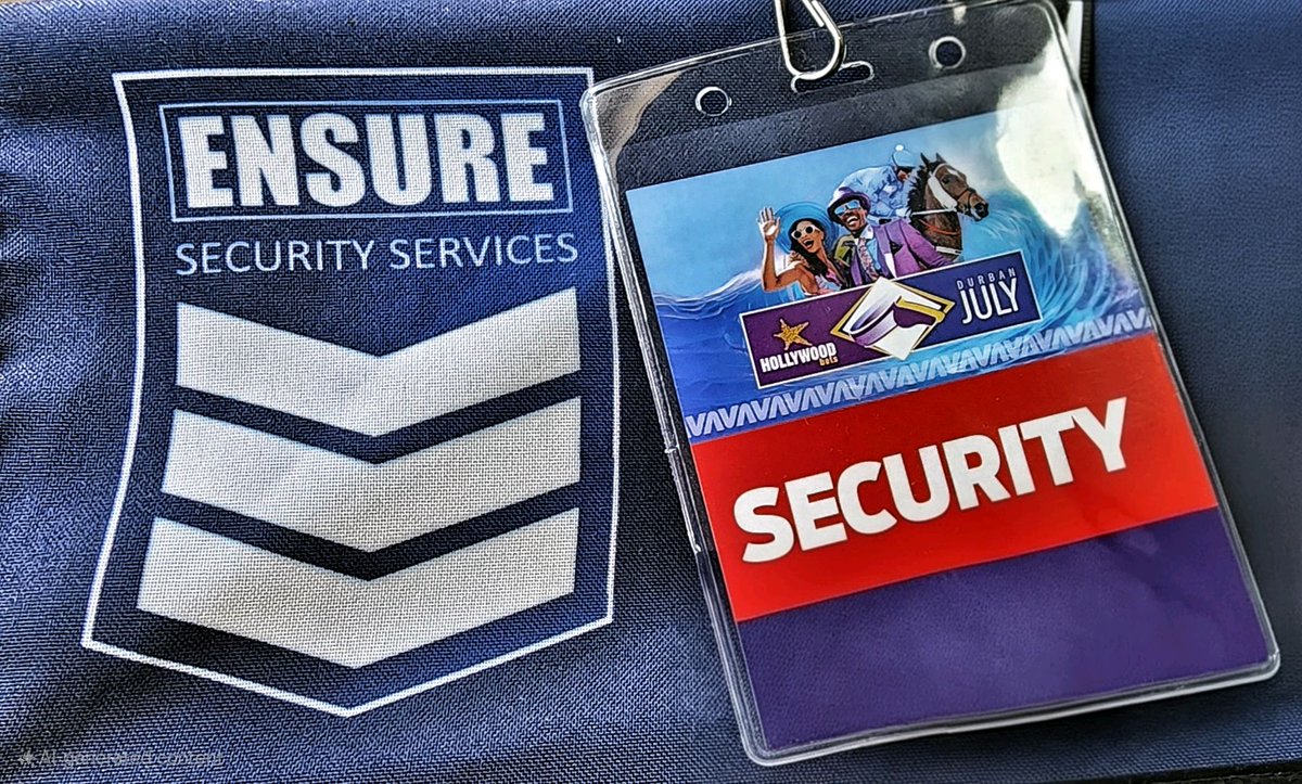kvanreenen's tweet photo. Ensure Security are proudly once again the official security service provider to the Hollywood Bets Durban July.

#ensuresecurity #DurbanJuly #nextgenerationsecurity https://t.co/e5YO9g0Ztk