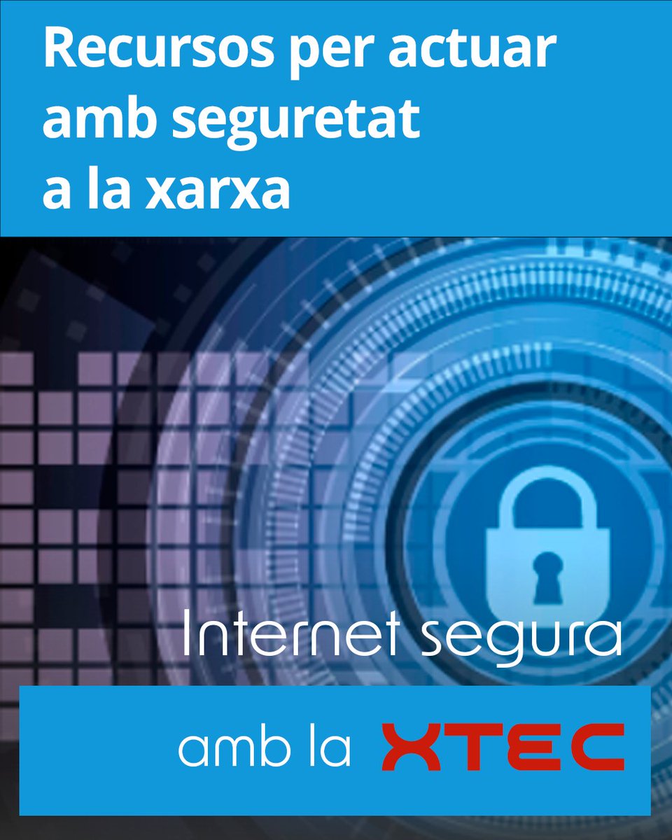 A la #xtec trobareu recursos que ajudaran l'alumnat a tenir consciència de la seva identitat digital, saber salvaguardar les dades personals i detectar-ne els abusos. Consulteu-los!

🔗 xtec.gencat.cat/ca/recursos/te…

#AlsCentres