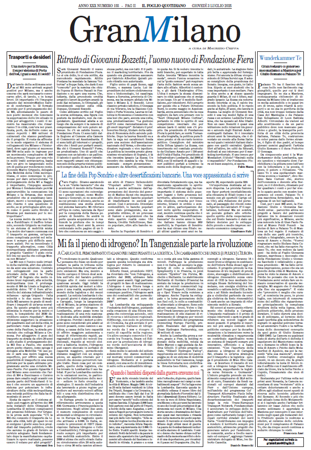 Come ogni giovedì in edicola nel Foglio ci sono Roma Capoccia e Gran Milano, gli inserti a cura di Salvatore Merlo e Maurizio Crippa

Qui anche in digitale: ow.ly/GAK250Wk9FU