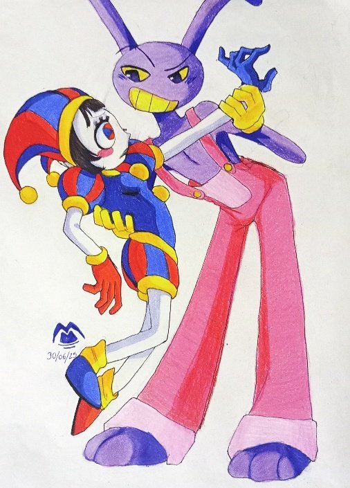 NoodlePineda's tweet photo. 💜❤️💙POMNI X JAX- THE AMAZING DIGITAL CIRCUS 💙❤️💜

#tadc #tadcfanart #Pomni #jax #Funnybunny #theamazingdigitalcircus #Fanart #myartwork🎨🖌️ #drawtraditional #ponmixjax https://t.co/RLDrXiK1mB