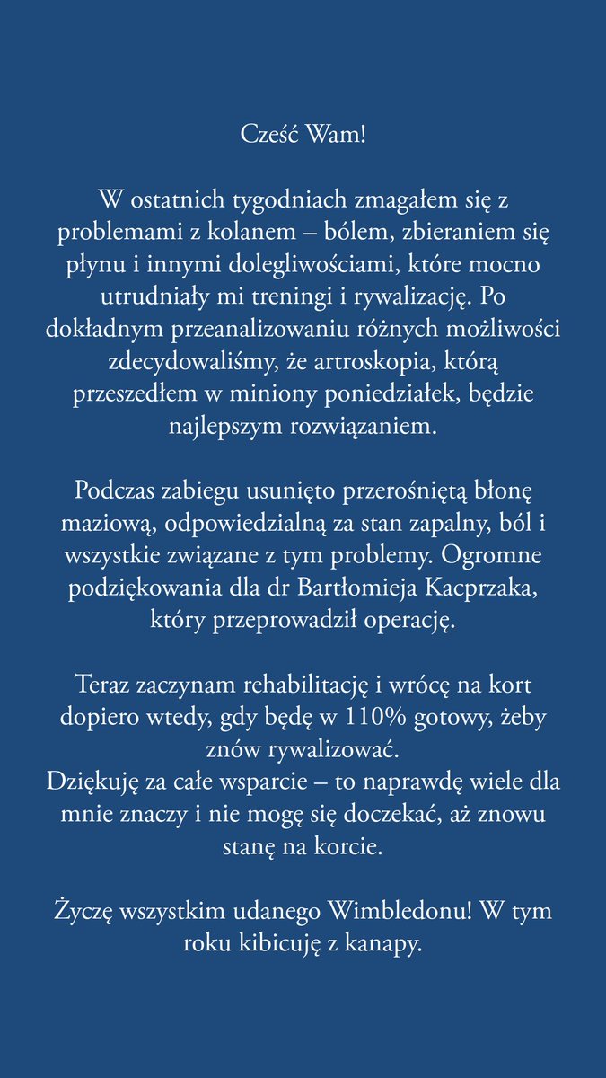 Hubert Hurkacz tweet media