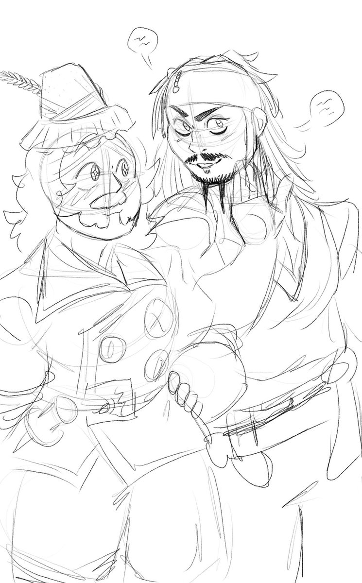 BwaBwaMoonie's tweet photo. My two favorite pirates ๐ดโโ ๏ธ ๐ค
#dateeverything #dateeverythinggame #captainjacquespierrot #dateeverythingjacques #dateeverythingjacquespierrot #captainjacksparrow https://t.co/XgiFXaq6HU