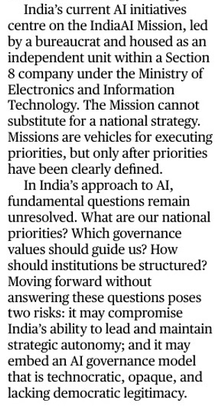 sandeep_PT's tweet photo. India's current AI strategy
some words of wisdom

#NationalAIstrategy #IndiaAIMission #AI