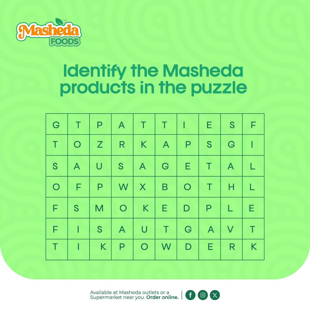 MashedaFoodsUg_'s tweet image. Can you identify any of the Masheda products in the puzzle above.
Find out more about our products on our website; mashedafoods.com
#MashedaFoods