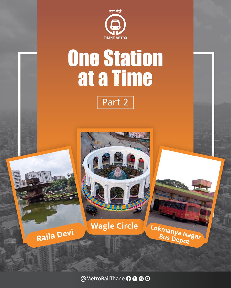 MetroRailThane's tweet photo. One station at a time - Part 2
Explore each stop of your future route
#Thane #Thanemetro #Thanecity #Metrostation #lokmanyanagarthane #Railadevi #Waglecircle https://t.co/uxvYduK0Gh