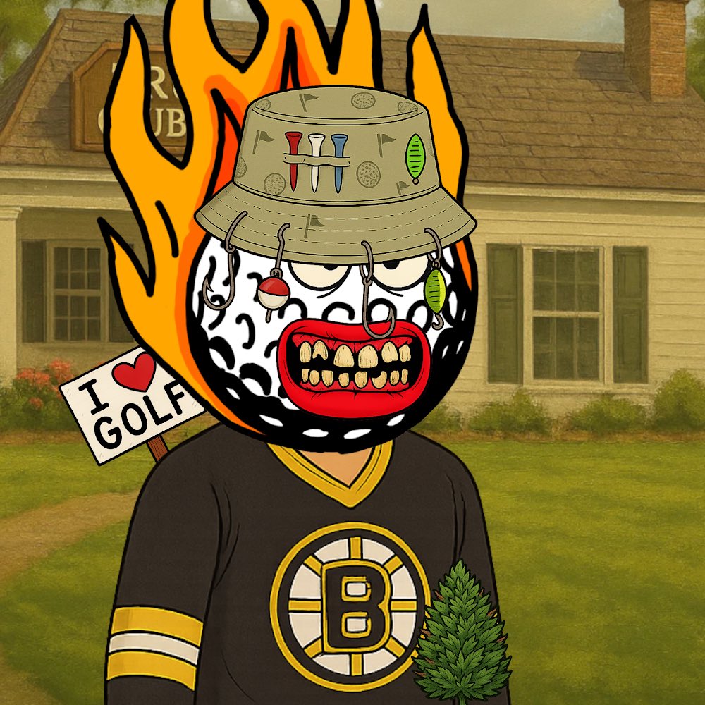 BiiigTechOG's tweet image. ⛳️🏌️♂️@jerkjackback 🆕@LaunchMyNFT
@nftsgasangels @dundiesdistrict⛳️🏌️
Happy Gilmore 2 🪩🛸 iii❤️🔥golf 🦾😎🤳
#248 #249 Boston Bruins @theMasters
#299 Trump Golf Addicts @TrumpGolf