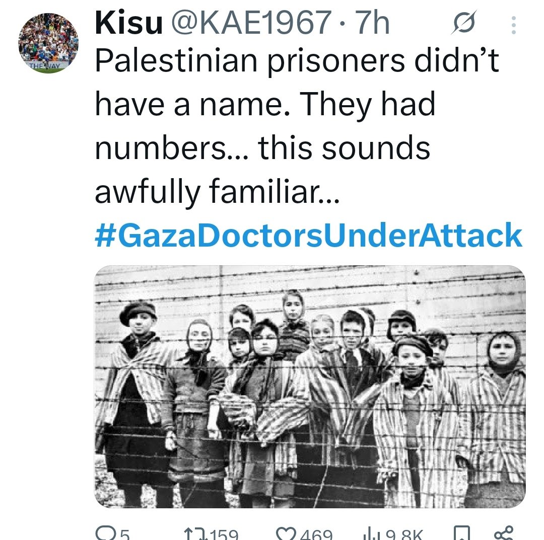 AnneBonnysKat's tweet photo. The antisemites are out in force today.  This is just one holocaust appropriating piece of shit. 
#Pallywood
#doctorsingaza https://t.co/H9fPkCEamm