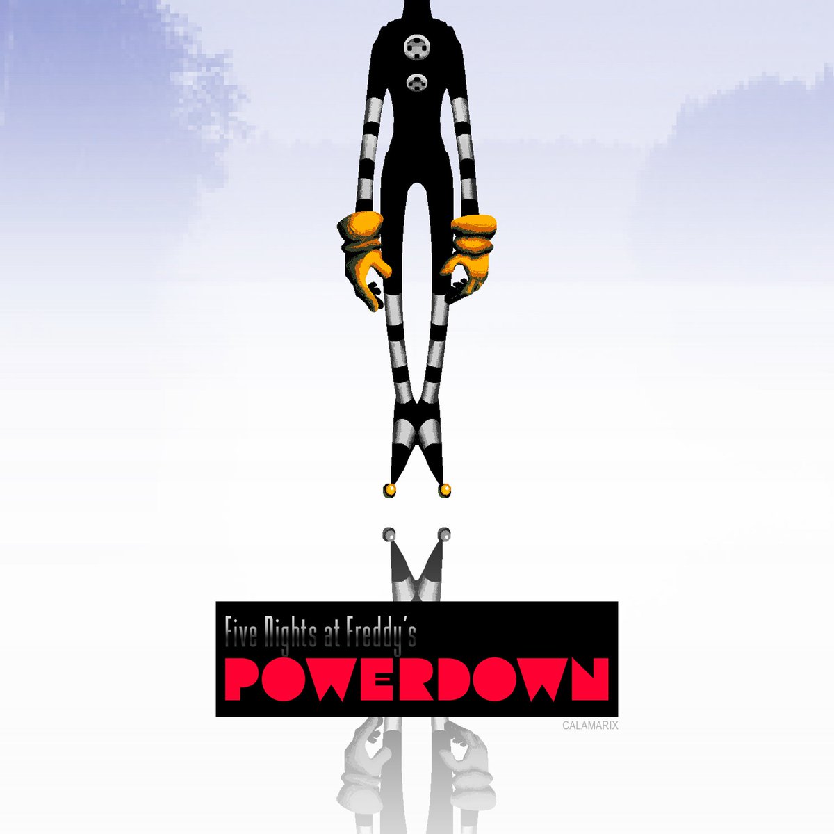 calamarix's tweet image. Poster for a Fnaf project I&apos;m working on