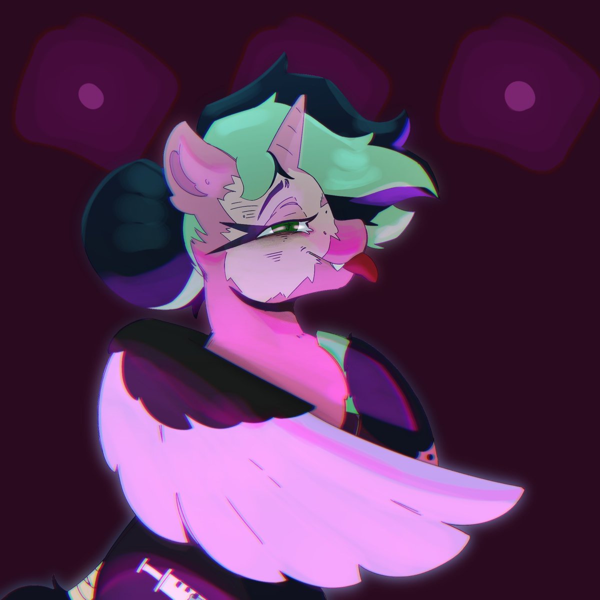 my next victim is <a href="/anxietymonstrr/">anxietymonstrr</a> 
#artfight2025 #pony