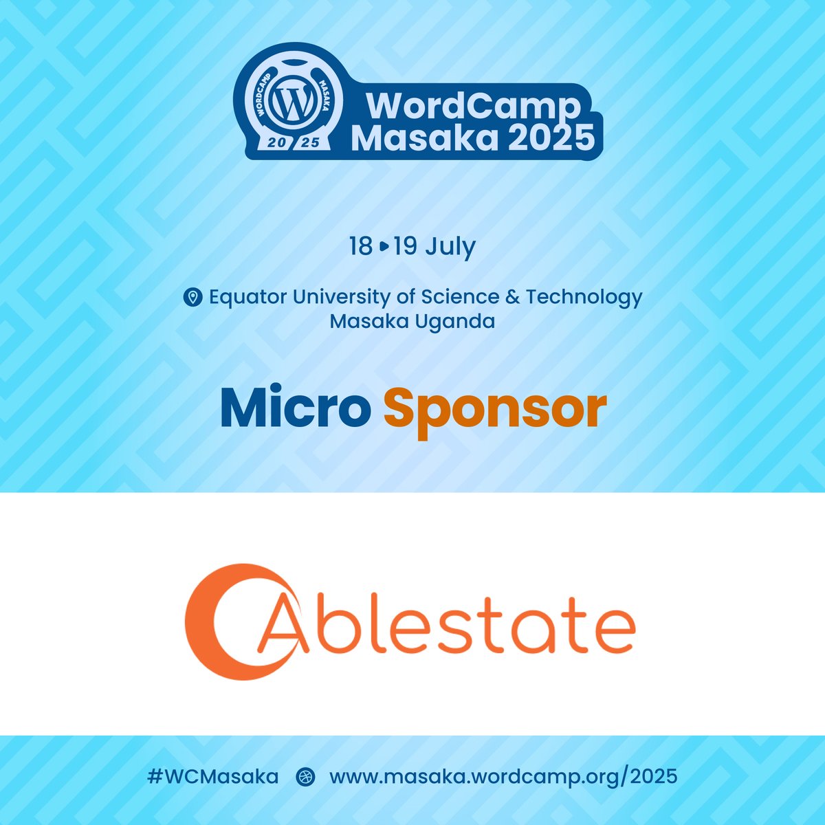 💙 A big thank you to Ablestate <a href="/ablestatehq/">Ablestate</a> for sponsoring WordCamp Masaka 2025! 🌟 Your support helps grow Uganda’s WordPress community and inspires talent. Learn about their work at: masaka.wordcamp.org/2025/sponsor/a…
#WordPress #WCMasaka #WordCamp