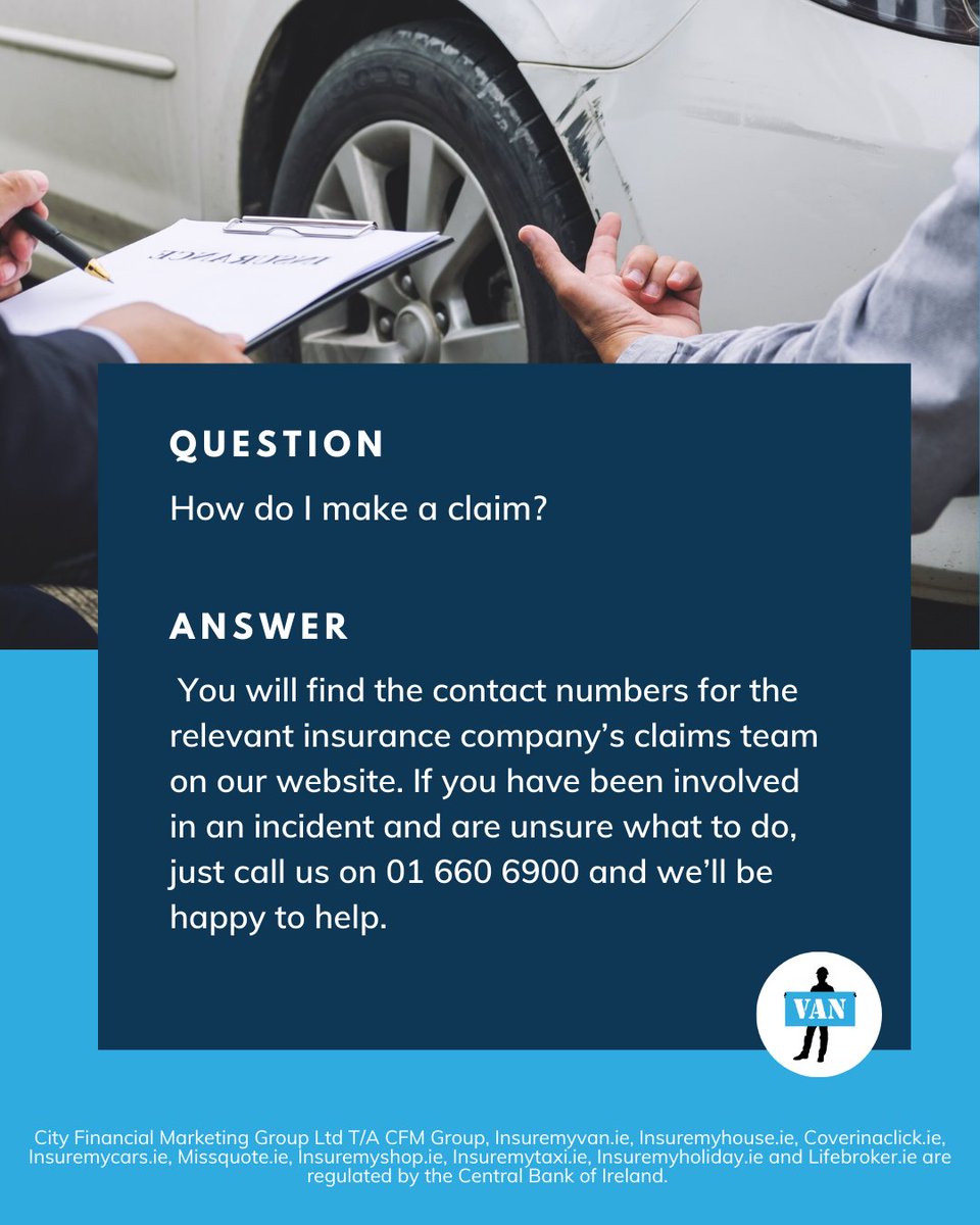 Accidents happen — but we’re here to make things easier 💡 Need to make a claim? Our team is just a call away 📞
👉 insuremyvan.ie/claims-assista…

#insuremyvan #faq #didyouknow #truckdriverlife #ad